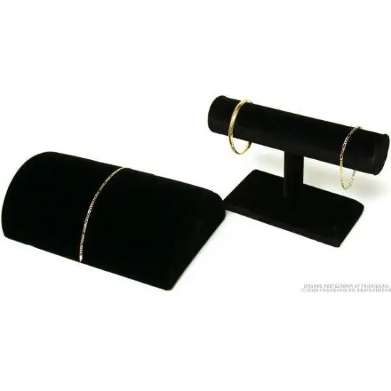 2 Display Bracelet & Chain Case Holders T Bar {1}