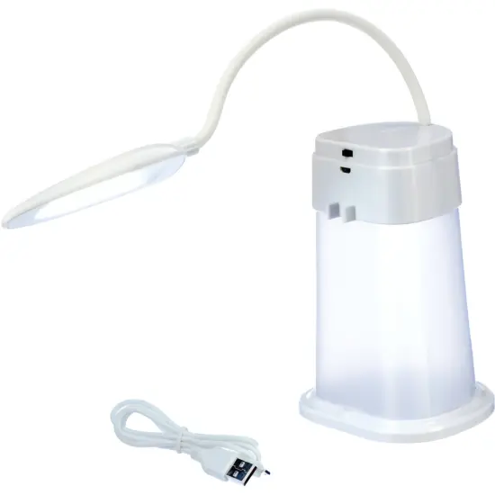 USB Desk & Bedroom Reading Night Lamp with Touch Switch FL89025TL 18.5" {1}