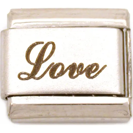 Love Italian Charm LaserRomance9mm {1}