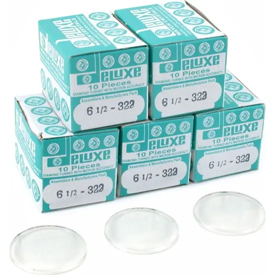 50 Plastic Watch Crystals Watchmakers Dome Parts 32.2mm {1}