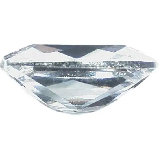 2 White Emerald Cut Cubic Zirconia 5x7mm {2}