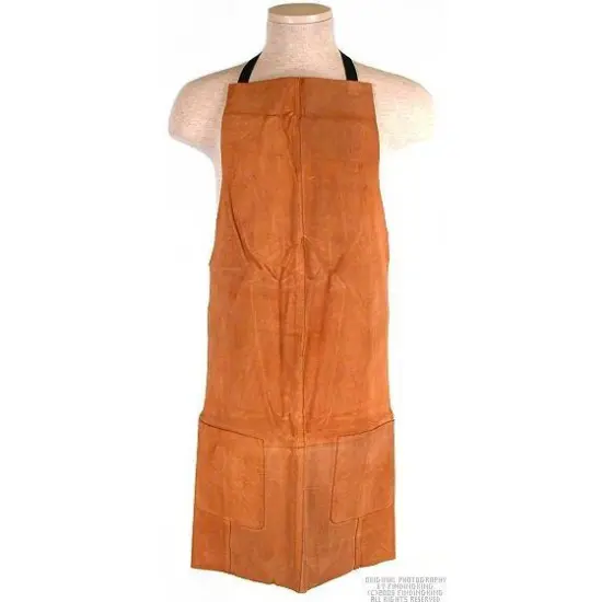 Brown Leather Apron Heavy Duty Welders Blacksmiths Workshop Jewelers Tool {1}