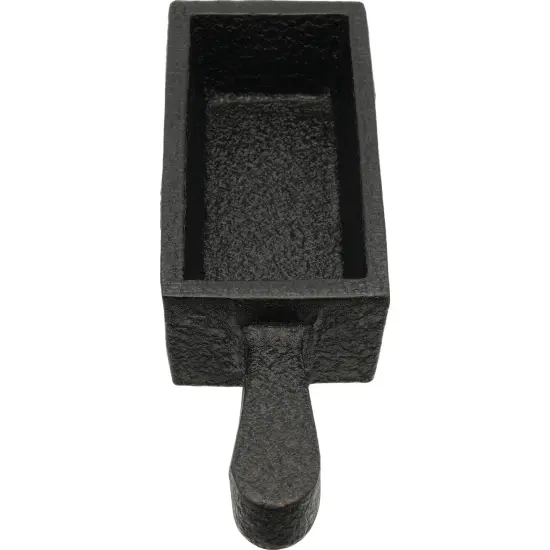 4 100 oz Cast Iron Bar Ingot Molds W/ Handle Melting Gold Silver Copper Scrap {6}