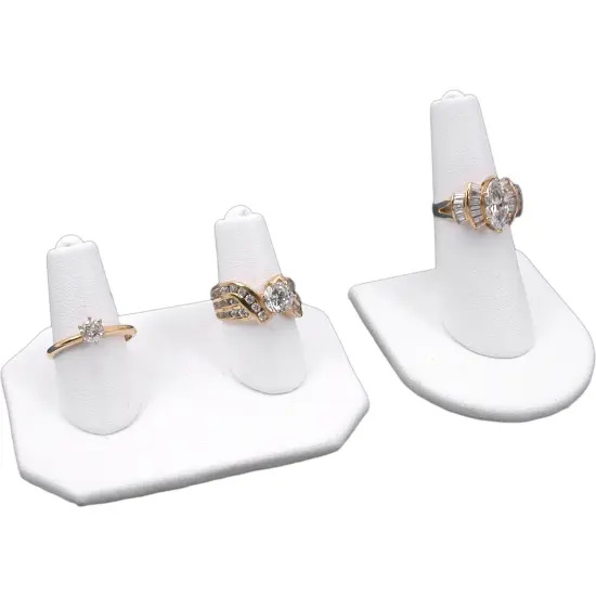 6 Piece Jewelers Ring Display Set - Mandrel, Gauge Single & Double Ring Displays {2}