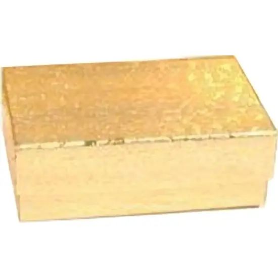 100 Gold High Quality Assorted Cotton Filled Jewelry Boxes {3}