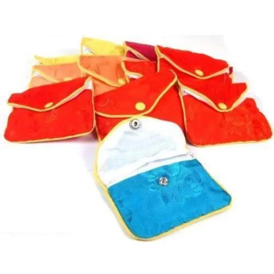 36 Jewelry Chinese Silk Pouches Chain Gift Display 3.5" {2}