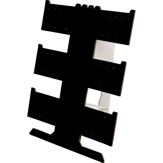 24 Pair Earring Necklace Bracelet T-Bar Black Cardboard Display {2}