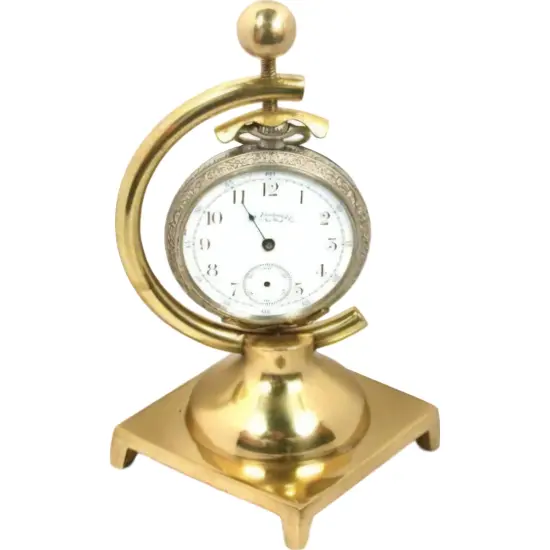 Pocket Watch Case Display Holder Brass Stand 1 Arm Display {1}