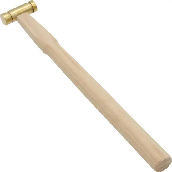 Brass Hammer 1/2" Flat Head 9" Long Mallet Chasing Jewelers Repair Crafts Tool {4}