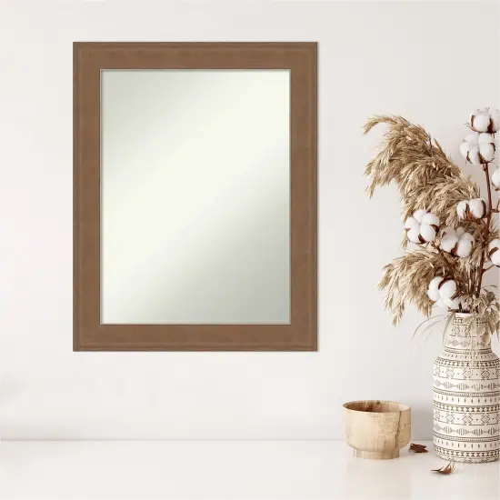 Amanti Art Non-Beveled Wall Mirror, Alta Brown Grey Frame Alta Medium Brown {5}