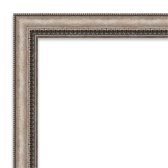 Amanti Art Non-Beveled Wall Mirror, Lyla Ornate Silver Frame {3}