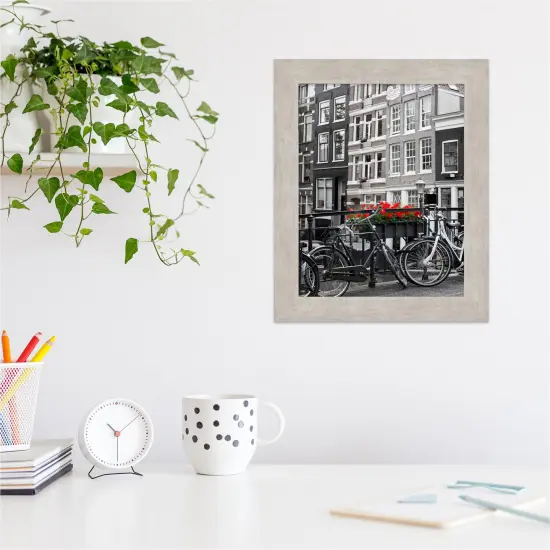 Marred Wood Picture Frame Marred Silver {4}