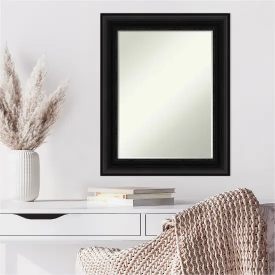 Petite Bevel Wall Mirror, Parlor Frame Parlor Black {6}