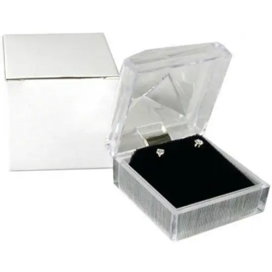 Clear Crysal Earring Display Gift Boxes Jewelry Box {2}