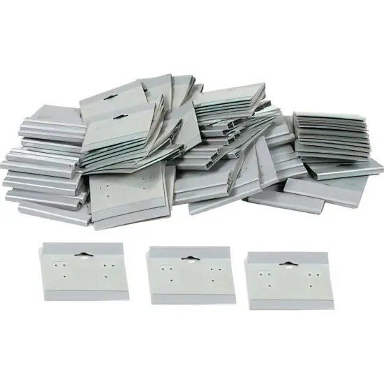 100 Gray Hanging Earring Cards Jewelry Counter Displays 2" {1}