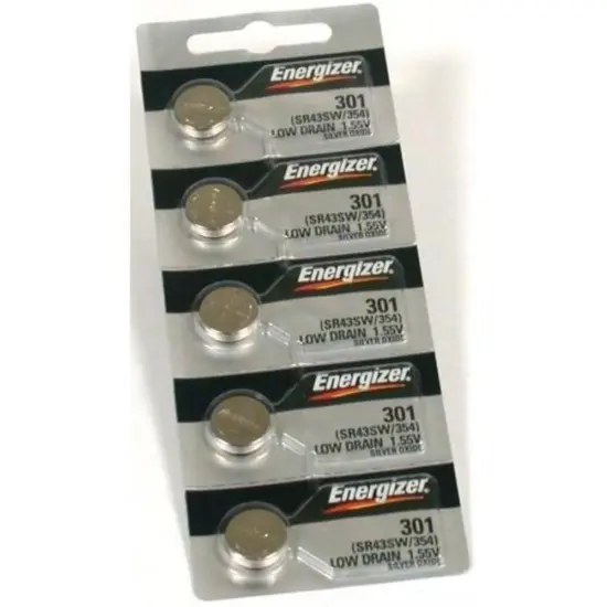 10 386 / 301 Energizer Watch Batteries SR43SW SR43W {2}