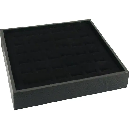 Jewelry Display Case Box 36 Ring Velvet Insert New {1}