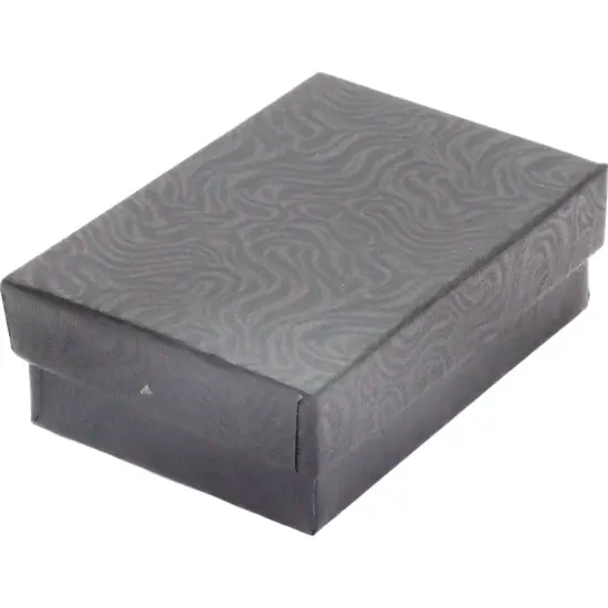 Black Swirl Cotton Filled Jewelry Gift Boxes Displays 3.25"x2.25" Pack of 500 {1}