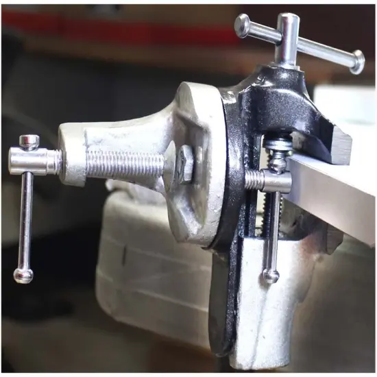 2-Inch Heavy Duty Steel Table Top Swivel Vise {3}