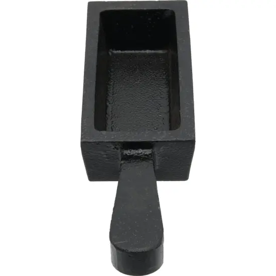 Cast Iron Open Ingot Mold 120x45x30 mm 124g 4 oz Capacity for Gold and Silver {4}
