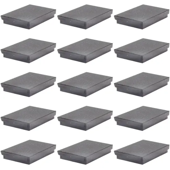 Black Swirl Cotton Filled Jewelry Gift Boxes Displays 3.25"x2.25" Pack of 15 {1}
