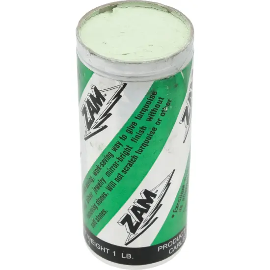 Zam Buffing Compound Silver Turquoise Polishing 1 Lb. {3}