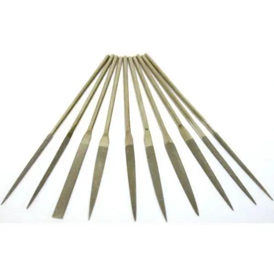13 Titanium Diamond Coated Needle Files Handles Tools {3}