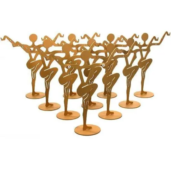 10 Earring Display Stands Jewelry Showcase Gold Units {1}