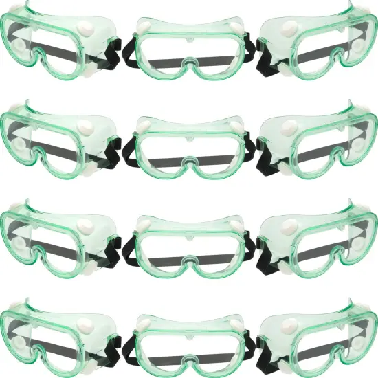 Goggles Safety Vented Clear 12 Glasses {1}