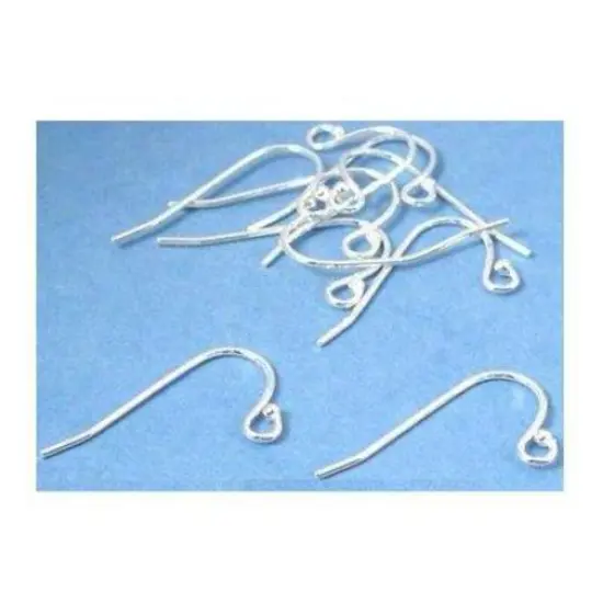 Shepherd Hooks Sterling Silver 21 Gauge 12.5mm 5 Pairs {1}