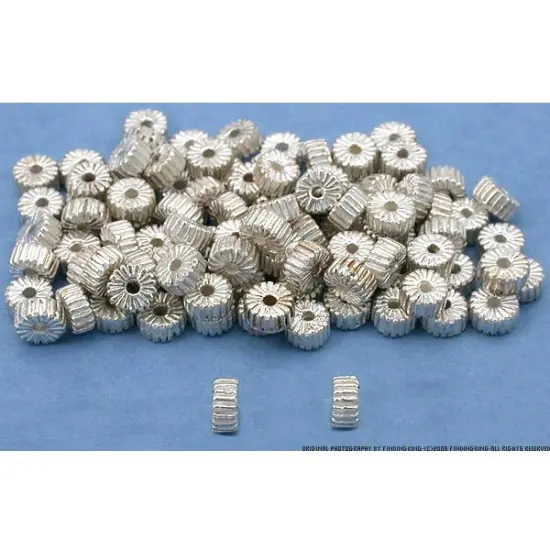 Spacer Bali Beads Silver Plated Jewelry 5mm Approx 100 {1}