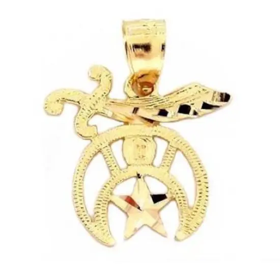 Shriners Charm 14k Gold 13mm {2}