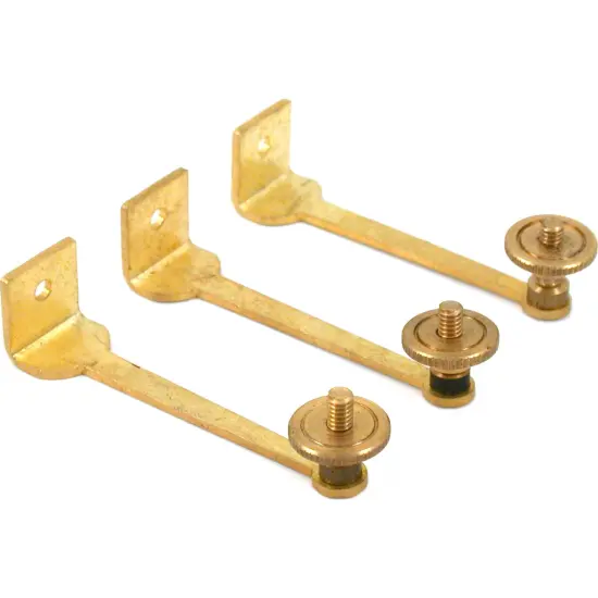 3 French Clock Bell Stand Clockmakers Repair Holders {1}