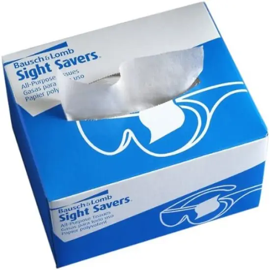 Bausch & Lomb 8566 Sight Saver Tissue Wipes 5 x 8 280/Box {1}