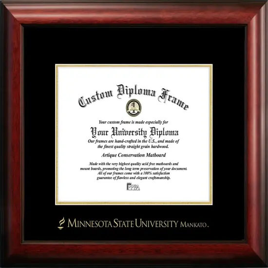 Minnesota State University, Mankato 11w x 8.5h Gold Embossed Diploma Frame {1}