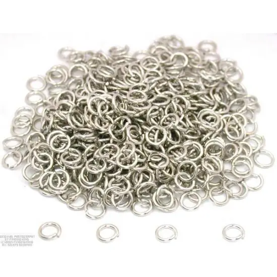 600 Connectors Jump Rings Chain Necklace White 19Ga {1}