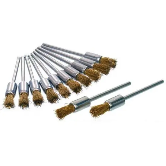 Gold Mandrel Polish Brush Hand Tool 12 Pcs {1}