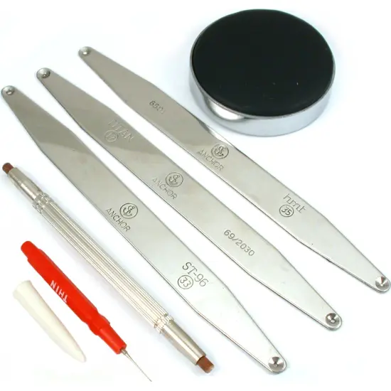 6Pc Watch Hand Presser Remover Reversible Set Oil Tools {1}