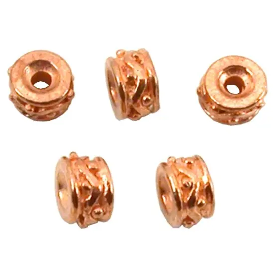 Bali Spacer Beads Copper Plated Parts 5.5mm Approx 5 {1}