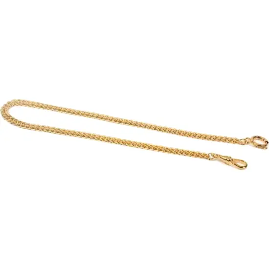 Gold Plated Pocket Watch Fob Chain 13 3/4" {1}
