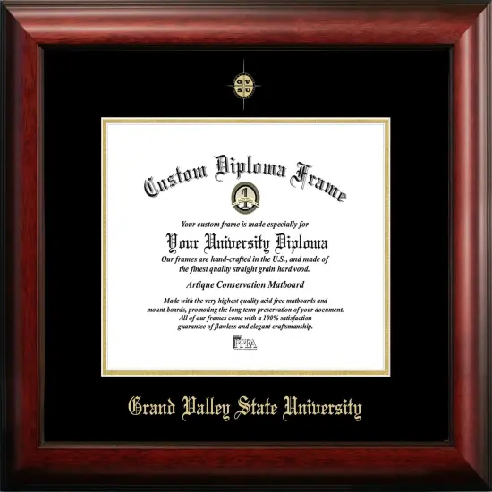 Grand Valley State University 10w x 8h Gold Embossed Diploma Frame {1}