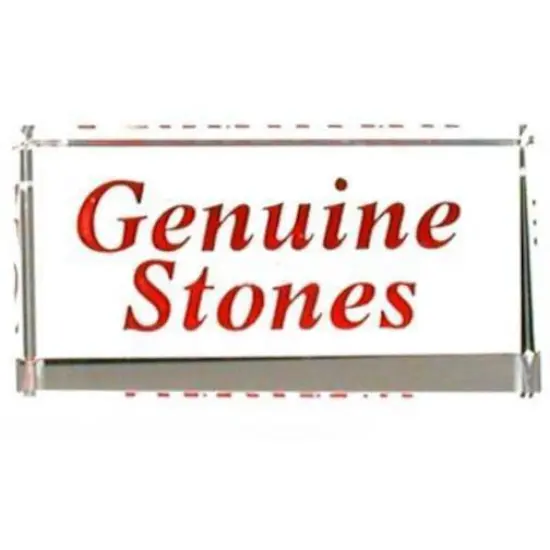 Genuine Stones Jewelry Showcase Counter Crystal Sign {1}