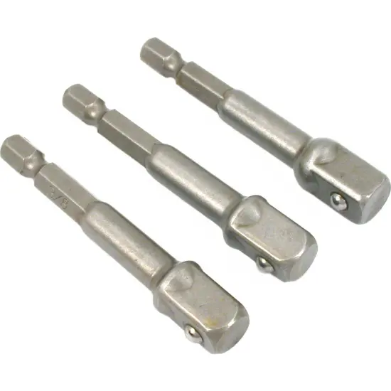 3 Square Drill Socket Extension Hex Adapters for Drills {1}