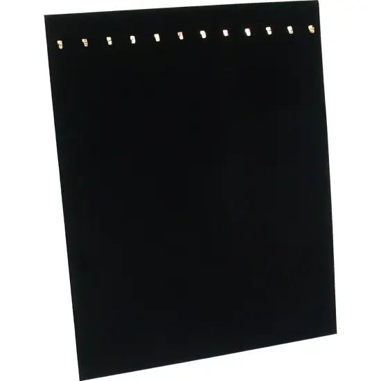2 Black Velvet 12 Chain Necklace Showcase Easel Display Pads {2}