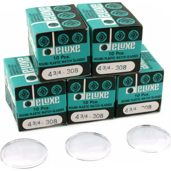 50 Plastic Watch Crystals Watchmakers Dome Parts 30.8mm {1}