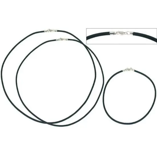 Rubber Cords Black 3Pc Set {1}