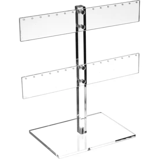 Acrylic 14 Pair Earring T-Bar Display Tree Holder {6}