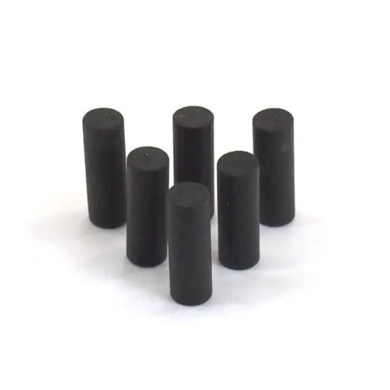 6 Unmounted Silicone 220 Grit Cylinder Polisher 13/16" {1}