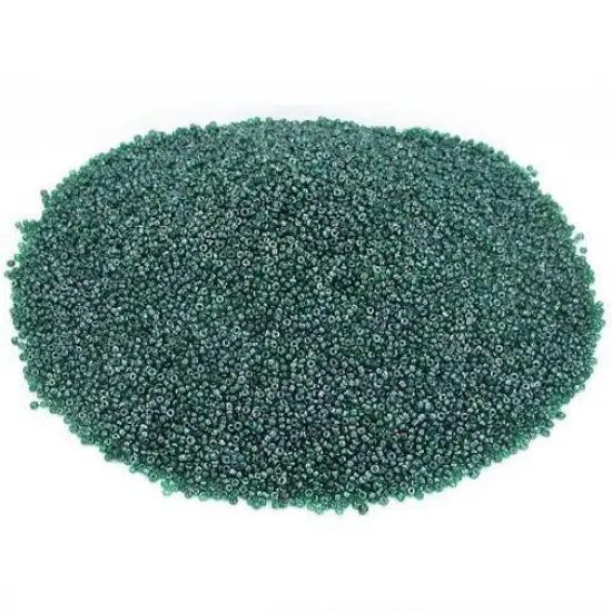 Green Glass Seed Beads Beading Sz 11/0 Approx 1/2 Kilo {1}
