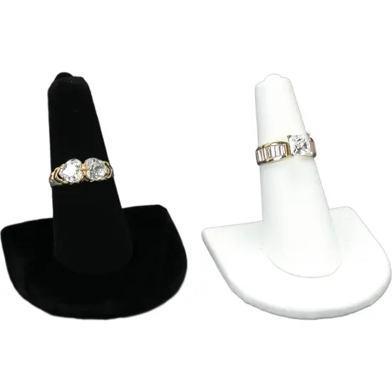 Black Velvet & White Jewelry Display 11 Pc Set Bonus {3}